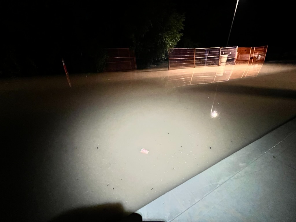 Elmira entrance flooding